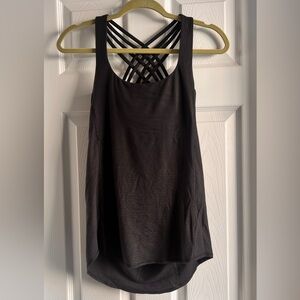 lululemon athletica Black Strappy Bra Tank Top